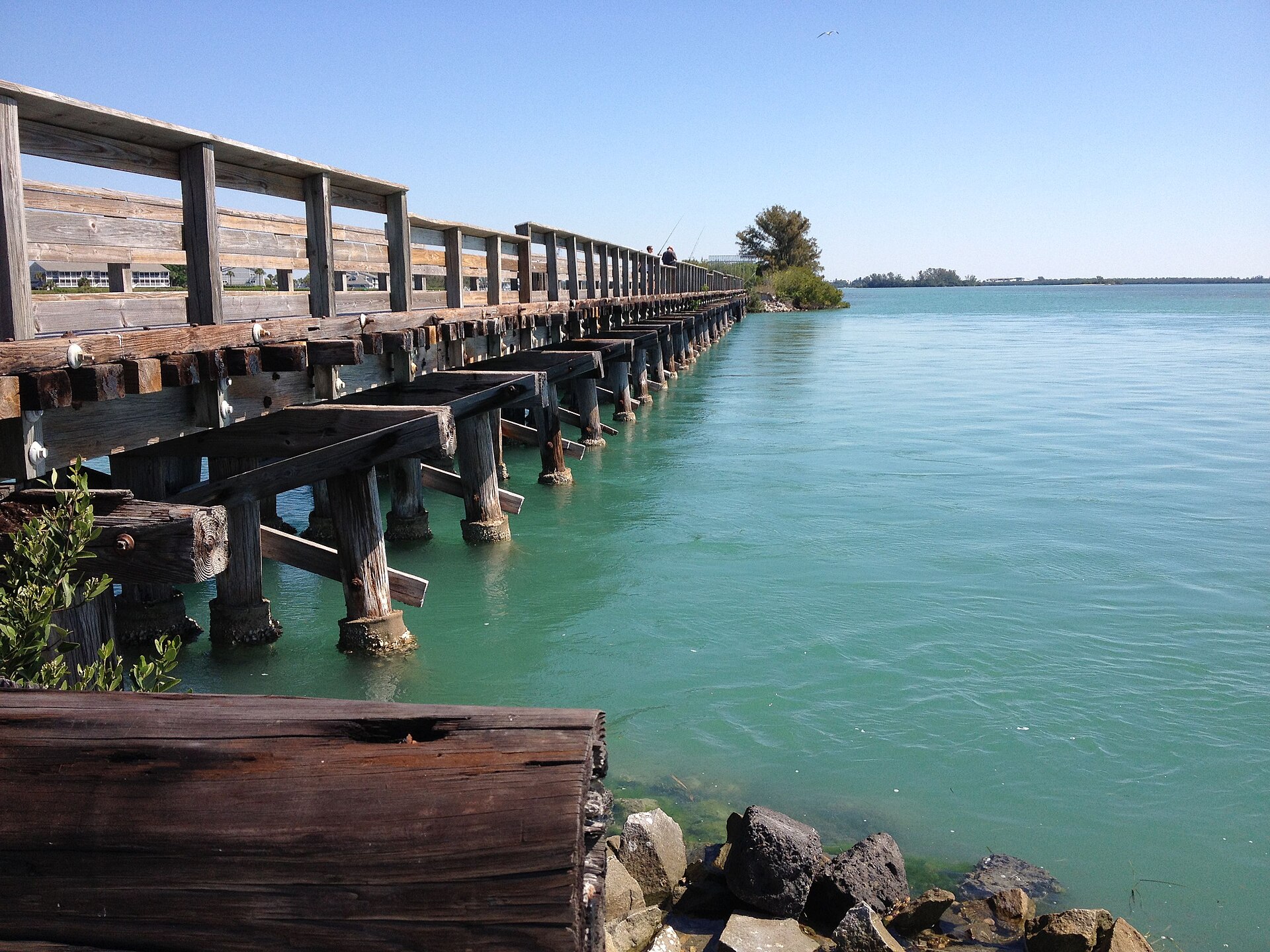 Boca Grande cove dock at golden hour